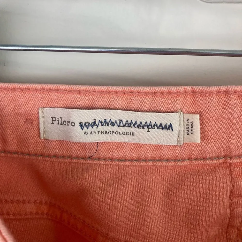 ANTHROPOLOGIE Pilcro High-Rise Skinny Jeans | ankle length pants | apricot | siz - Picture 7 of 10